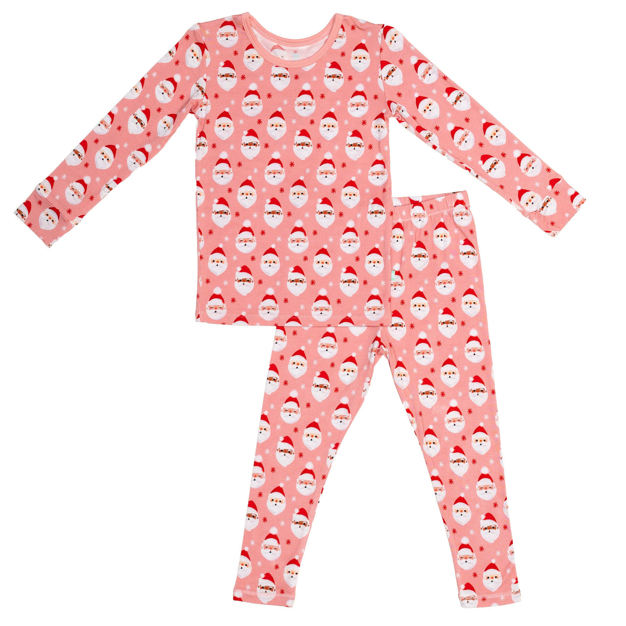 Vintage Santa Two Piece Jammies | Pink