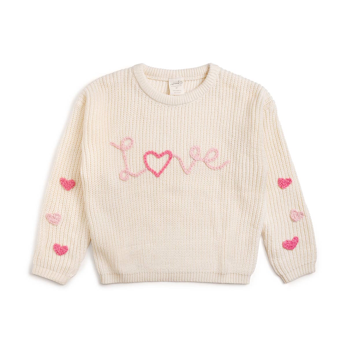 Ditsy Love Valentine's Day Knit Sweater