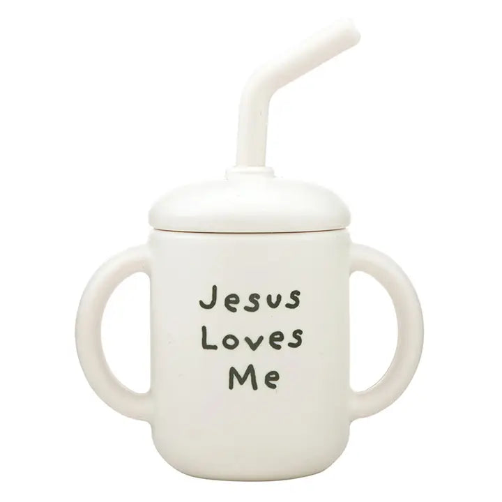 Silicone Sippy Cup |  Jesus Loves Me
