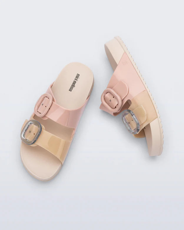 Kids Cozy Slides | Pink/Beige