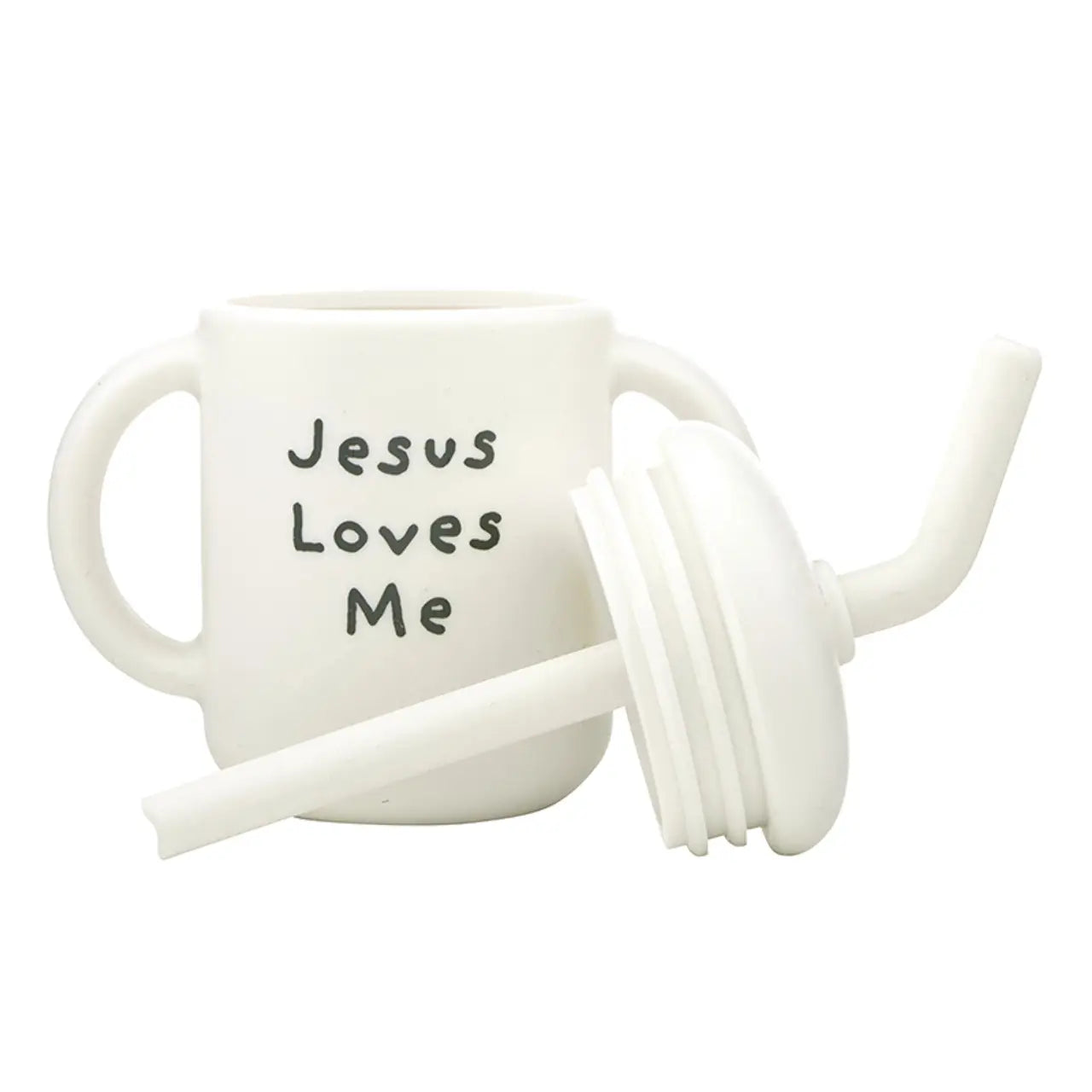 Silicone Sippy Cup |  Jesus Loves Me