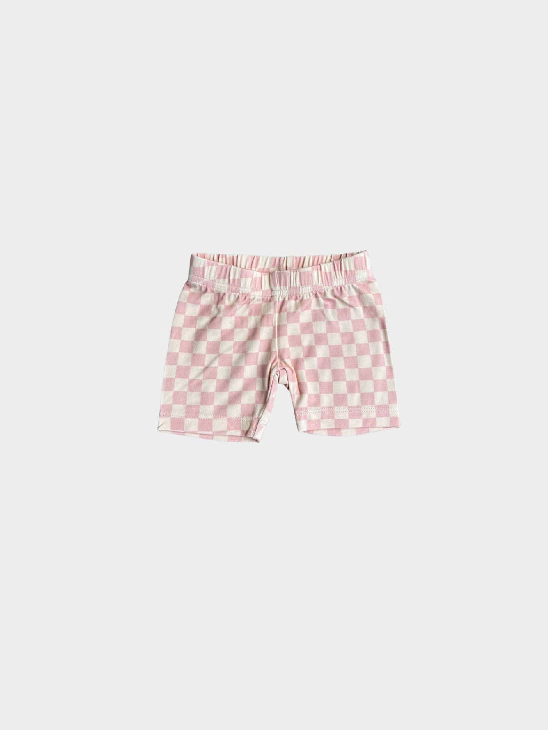 Girl's Biker Shorts || Pink Lemonade Checkered