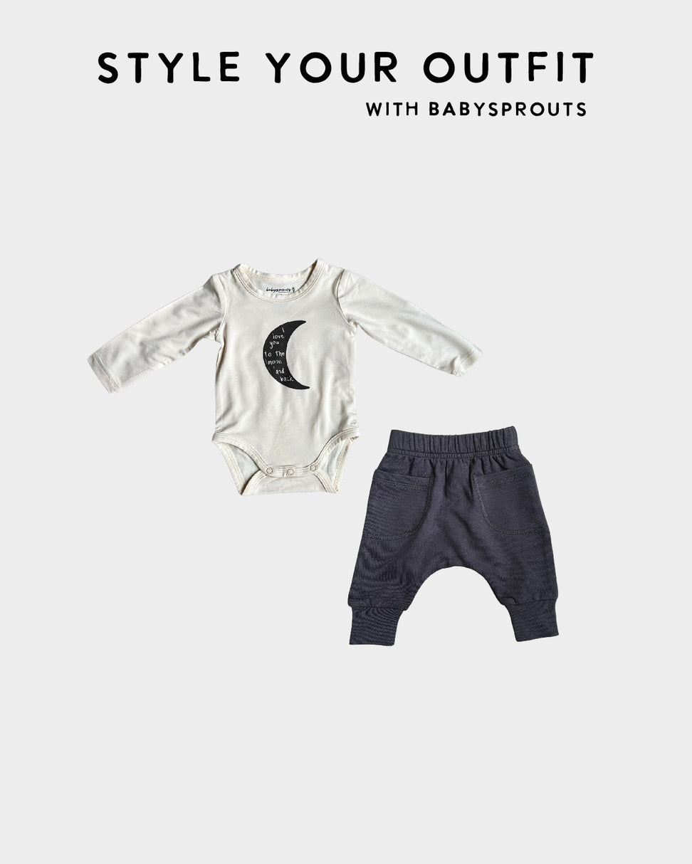 Baby Pocket Pants | Dark Gray