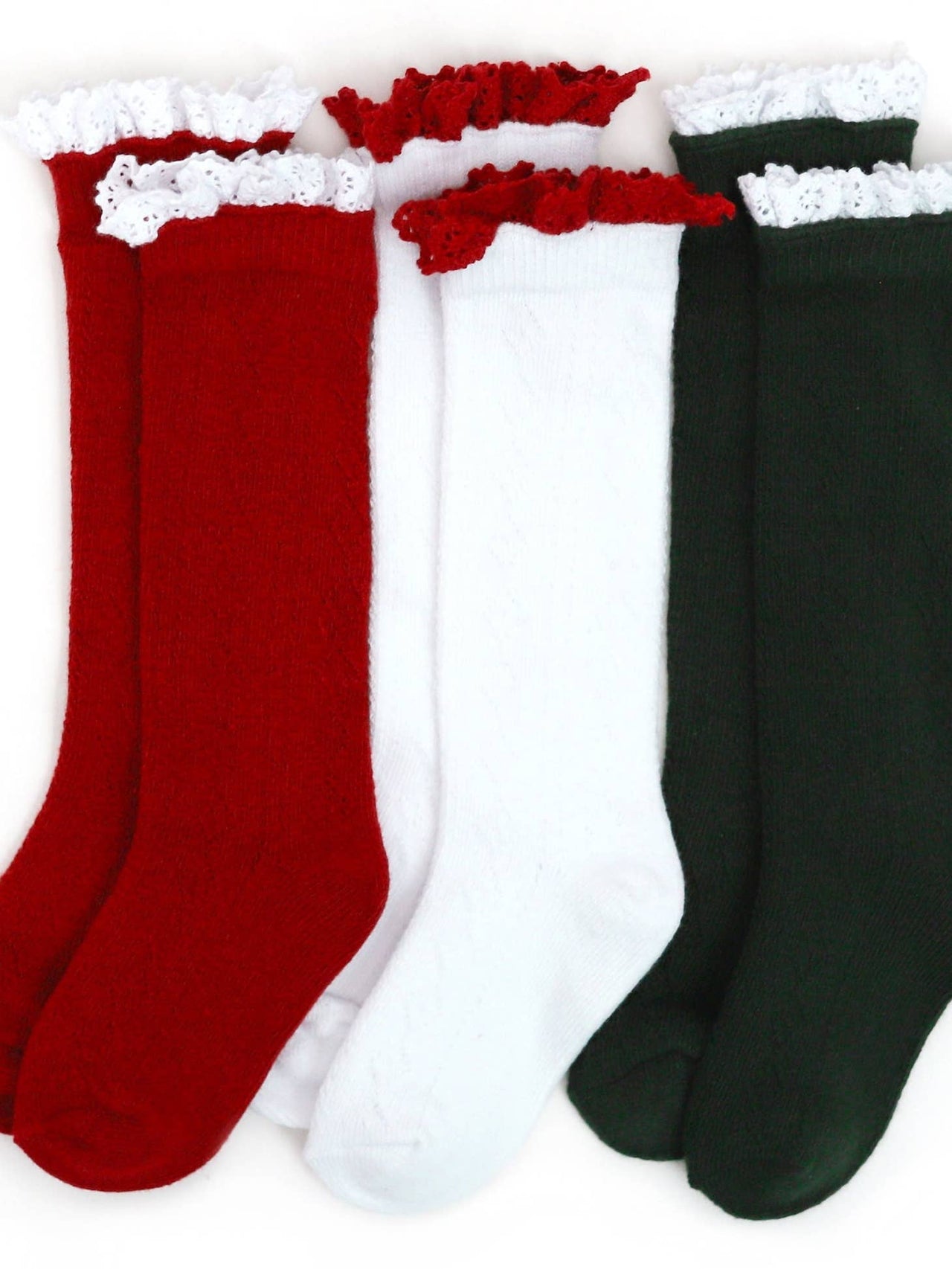 Fancy Christmas Knee High Socks | 3 Pack