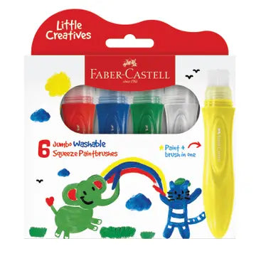 Jumbo Washable Squeeze Paintbrushes