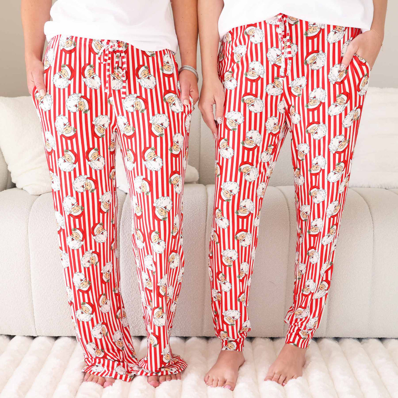 Santa Claus Lane Unisex Adult Pajama Jogger Pants