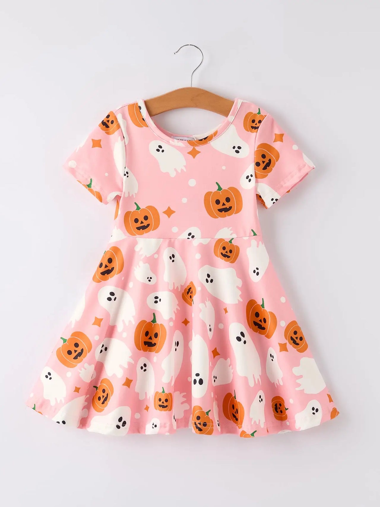Pumpkin and Ghost Twirl Dress