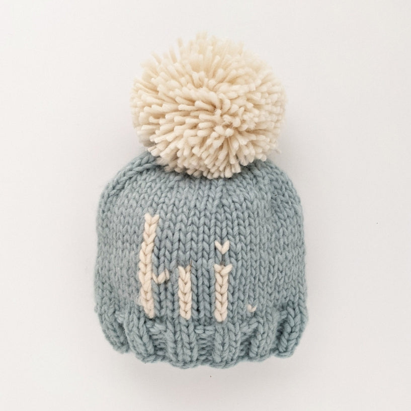 Hand Knit Beanie Hat | Hi