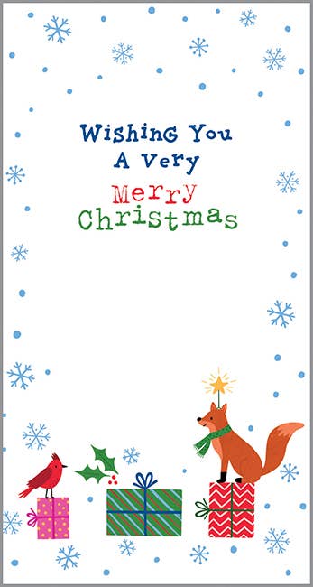 Money Gift Card Holder- Christmas Animal Stack