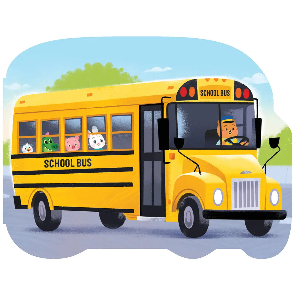 How A School Bus Works Vehicle Shaped Board Book