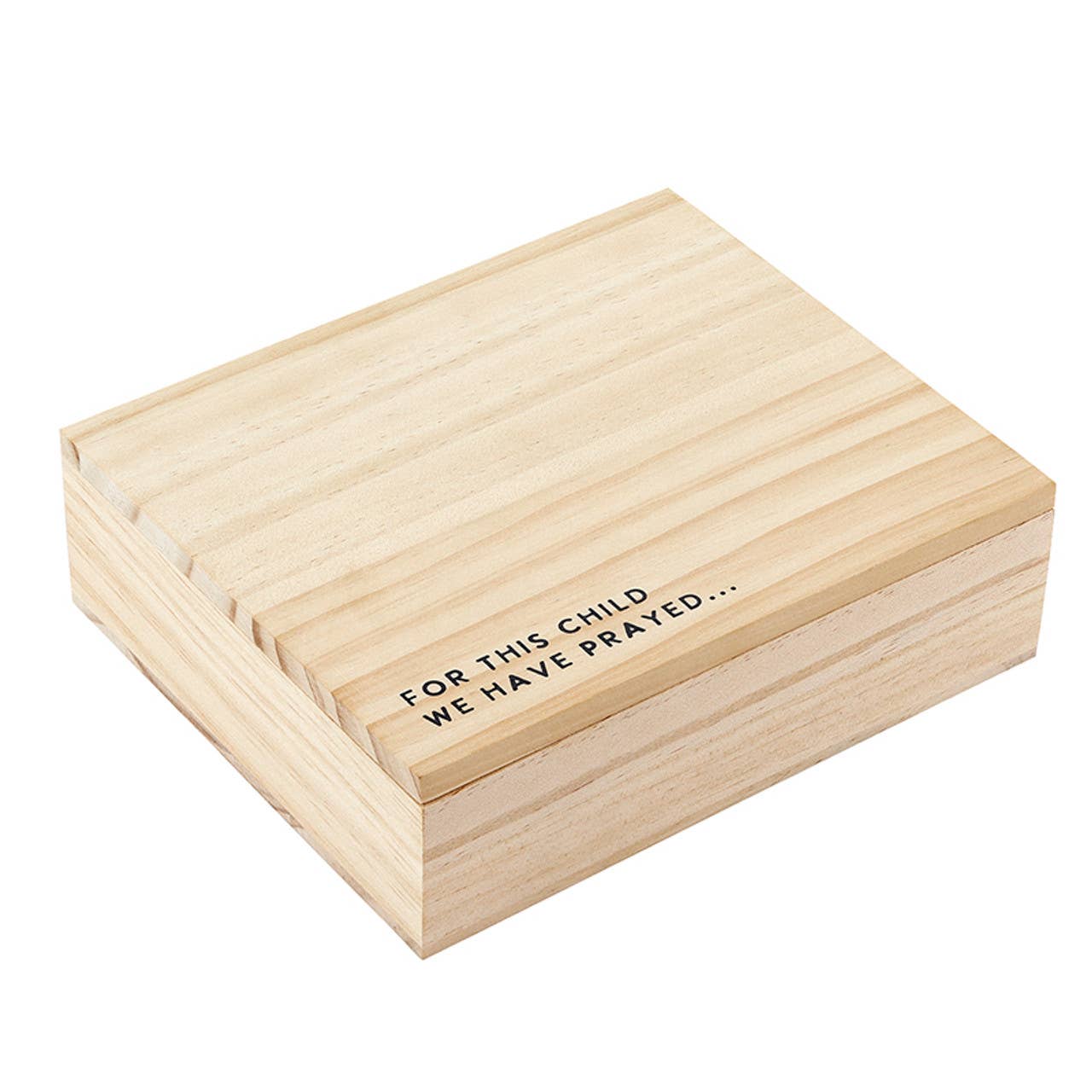 Letter Keepsake Prayer Box | For This Child We Have Prayed