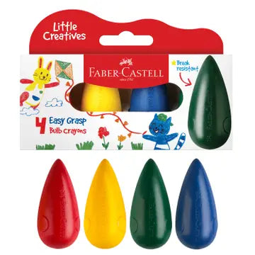 Easy Grasp Bulb Crayons 4Ct