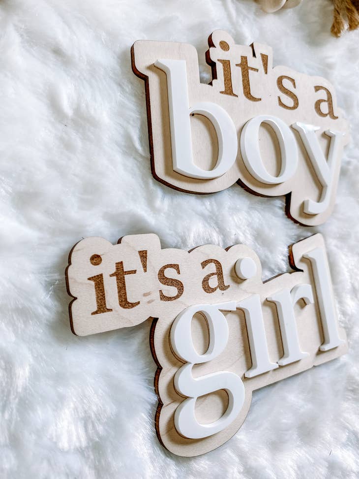 It’s a Girl- Gender Reveal Announcement Sign