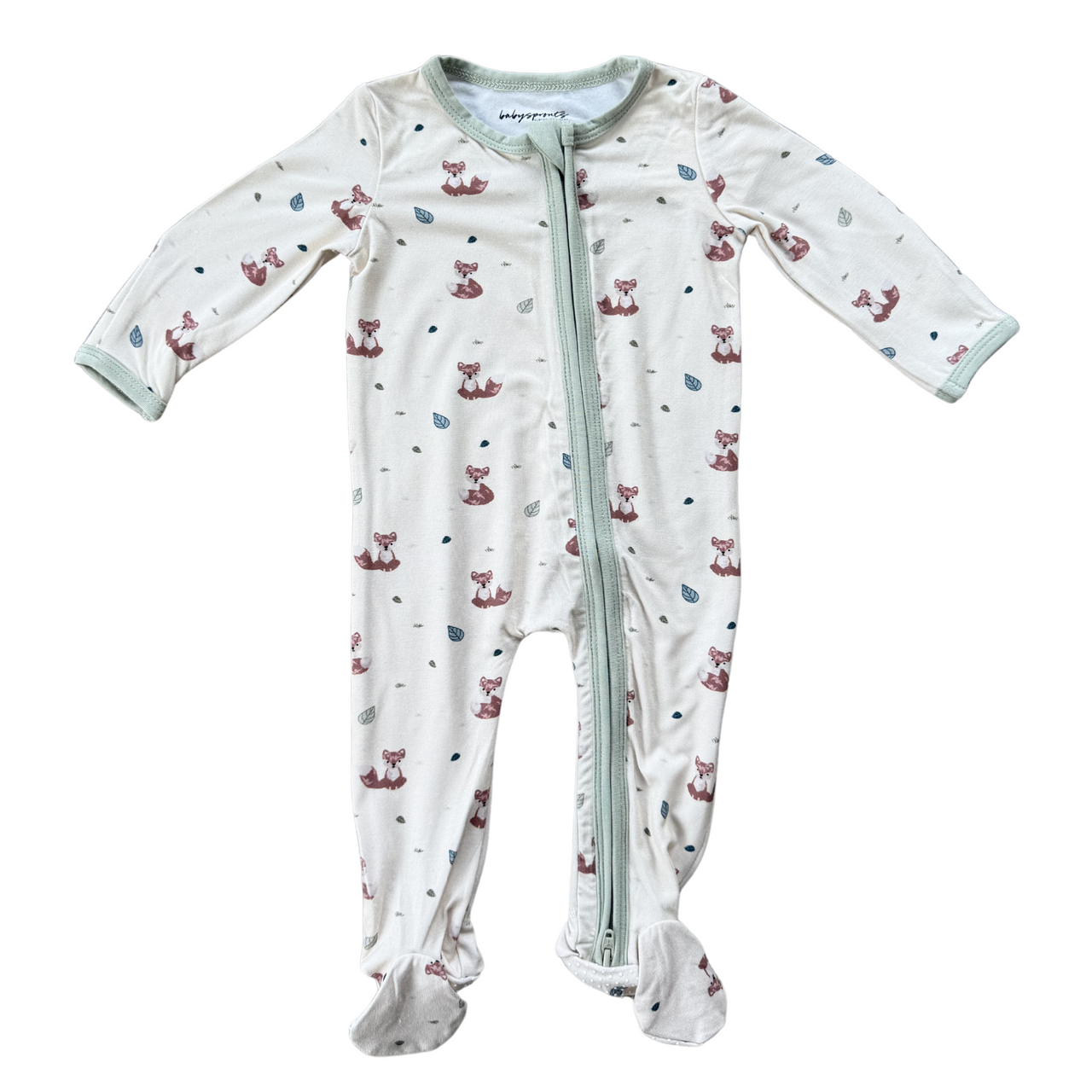 Footie Zip Romper | Fox