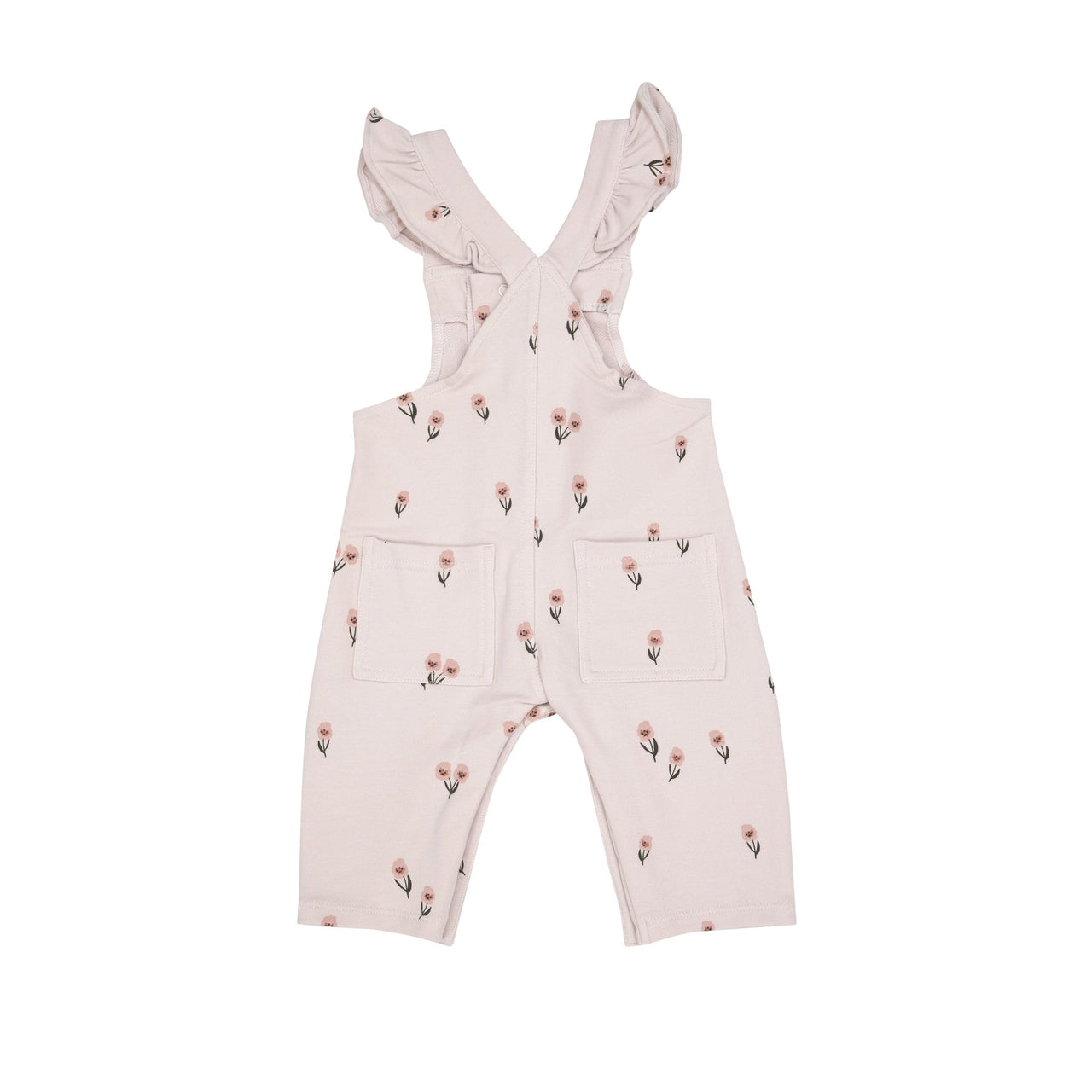 Pretty Pink Floral | Front Snap Overall