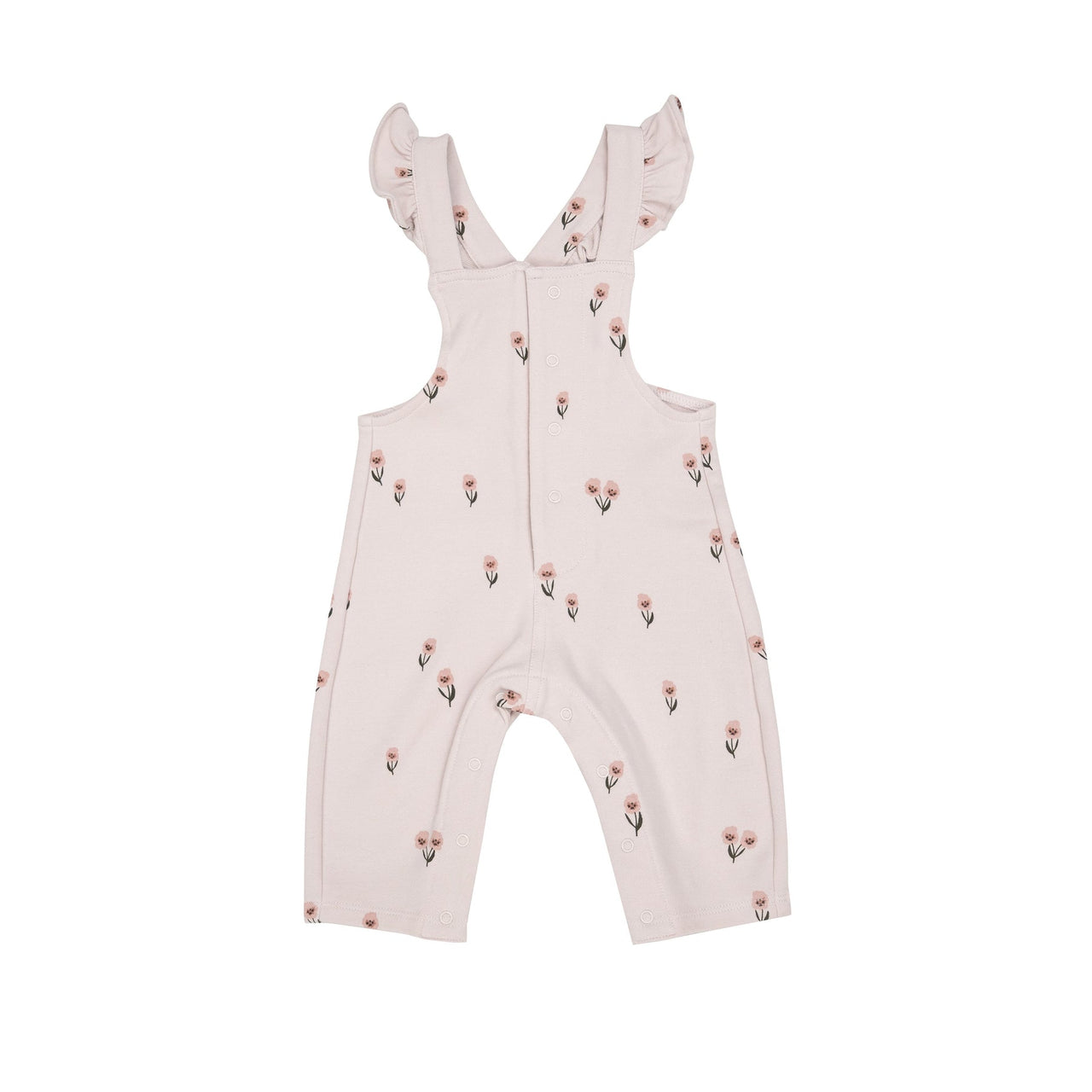 Pretty Pink Floral | Front Snap Overall