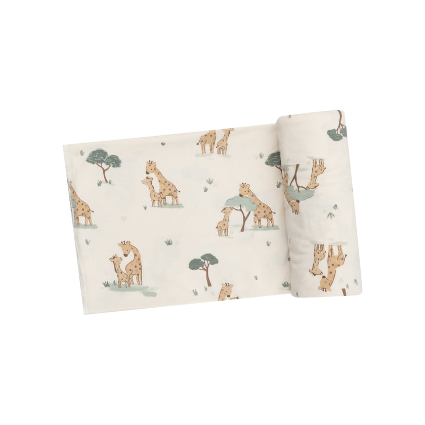 Bamboo Swaddle Blanket | Giraffe Families