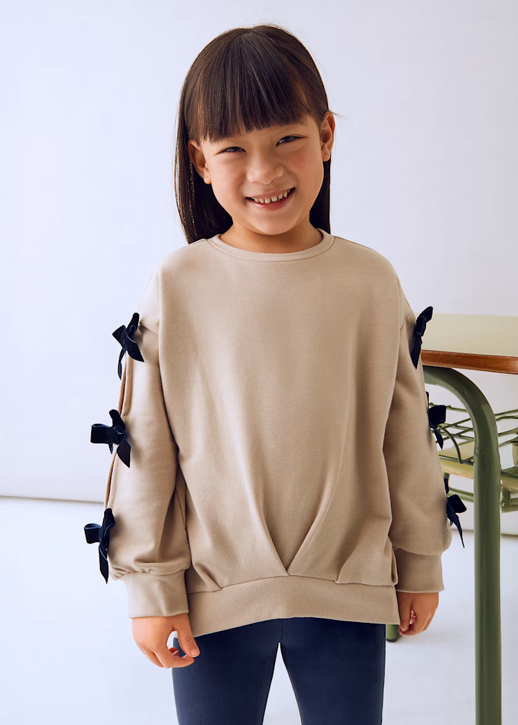 Girl Bow Sweatshirt + Legging Set
