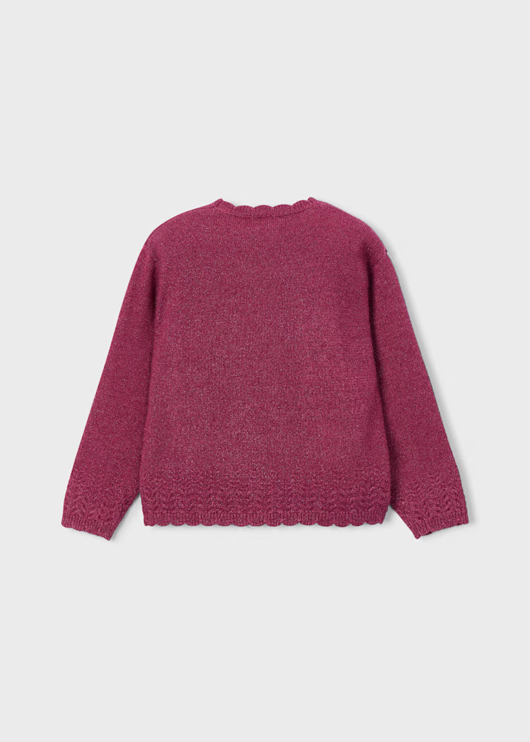 Girl Knit Sweater | Cherry