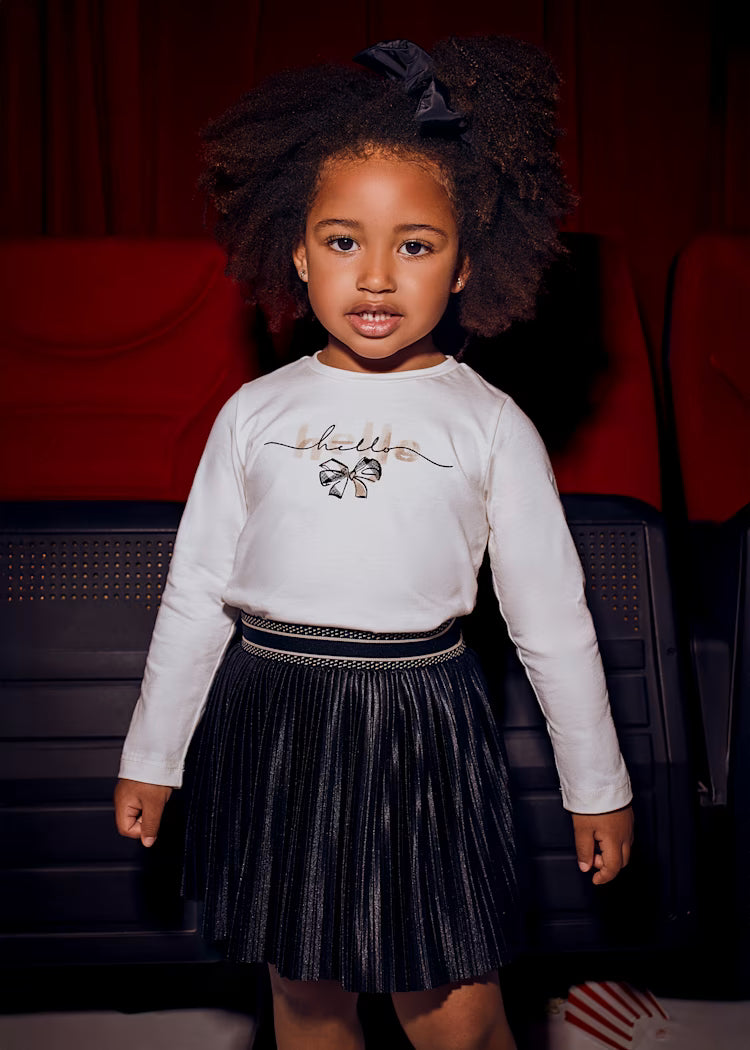 Girl Pleated Skirt | Black