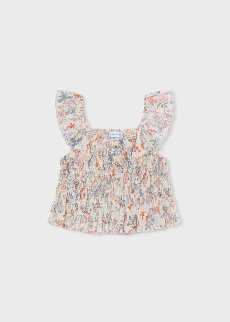Girls Floral Crop Top