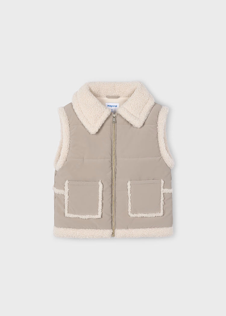 Girl Sherpa Vest with Pockets