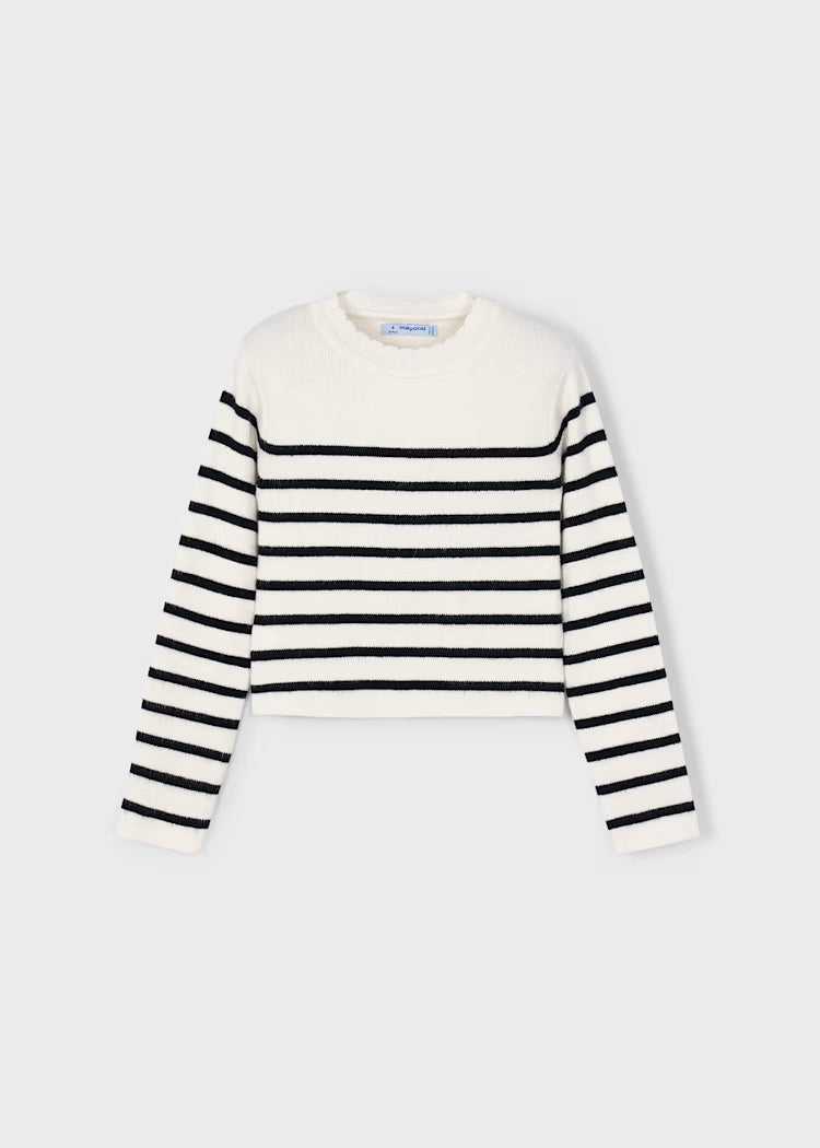 Girl Striped Knit Sweater