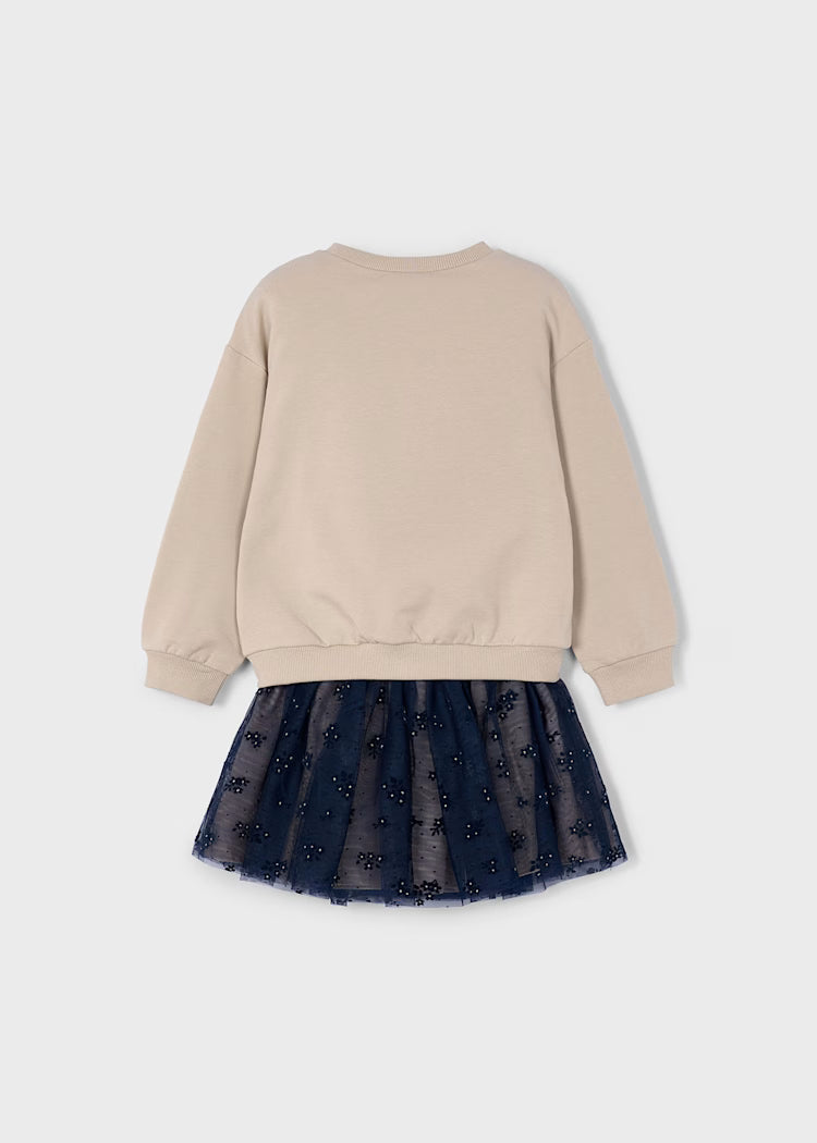 Girl Sweatshirt + Tulle Skirt Set