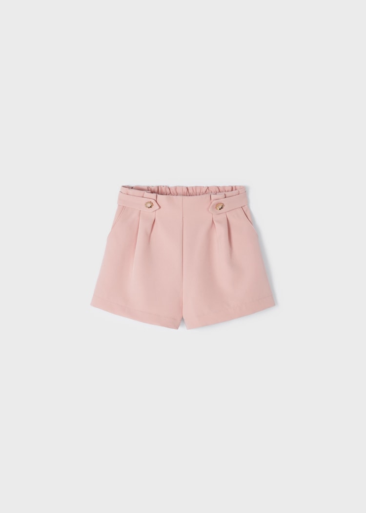 Girl's Crepe Shorts | Blush