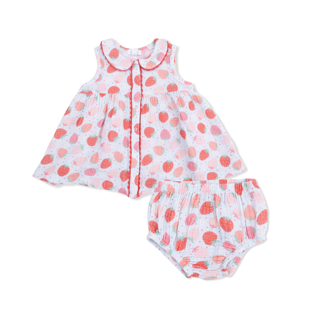 Jill Dress Sleeveless with Bloomer | Strawberry Bliss