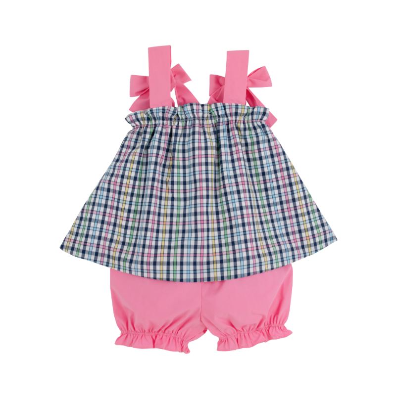 Lainey's Little Set | Pier Pointe Plaid/Hamptons Hot Pink