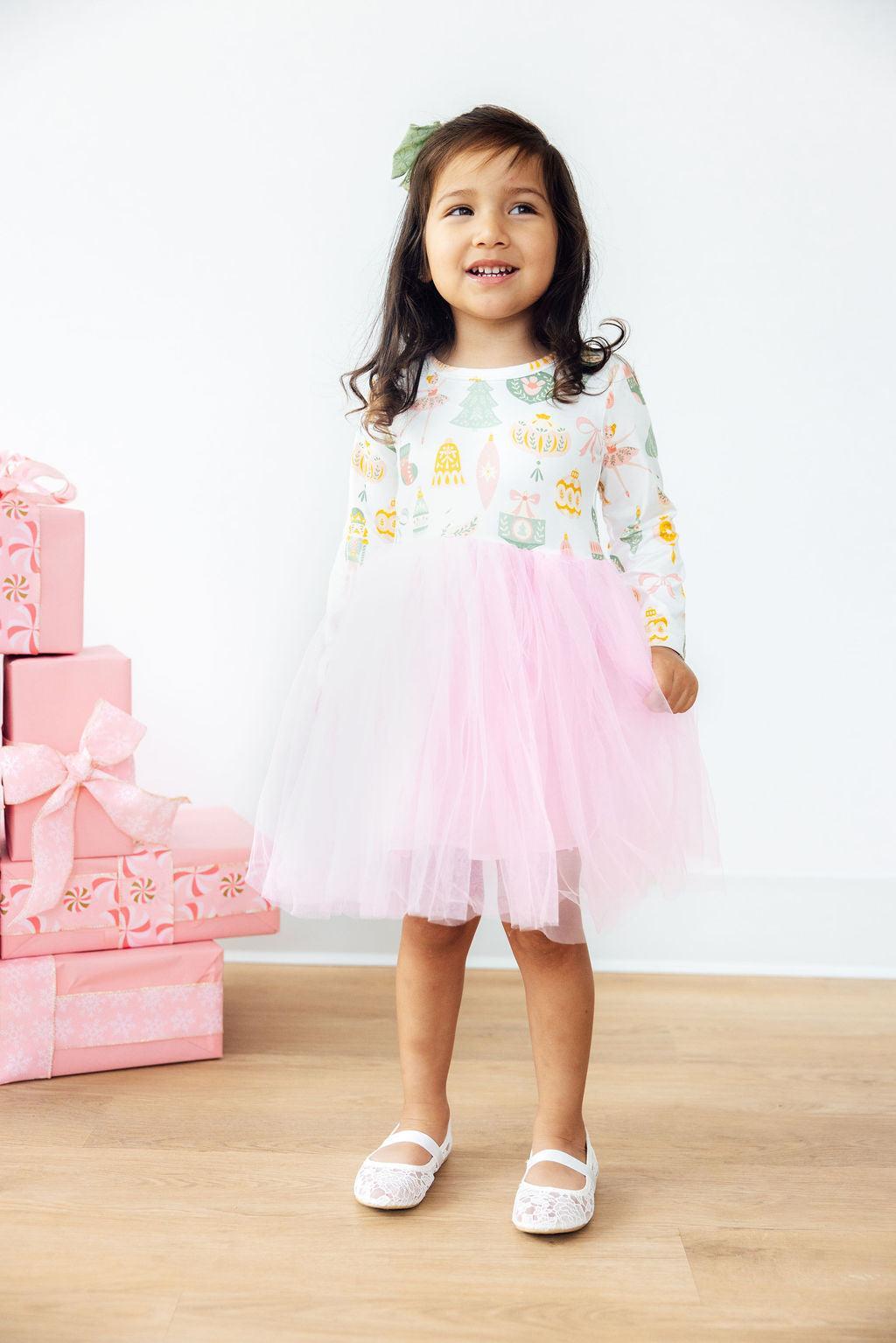 Long Sleeve Nutcracker Tutu Dress