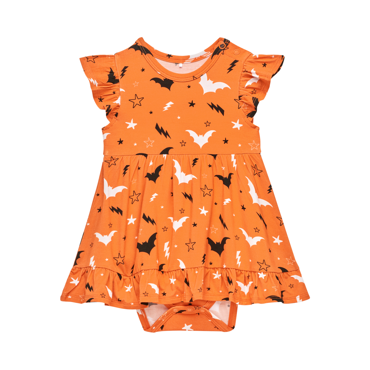 Hendrix Cap Sleeve Ruffled Bodysuit Dress **FINAL SALE**