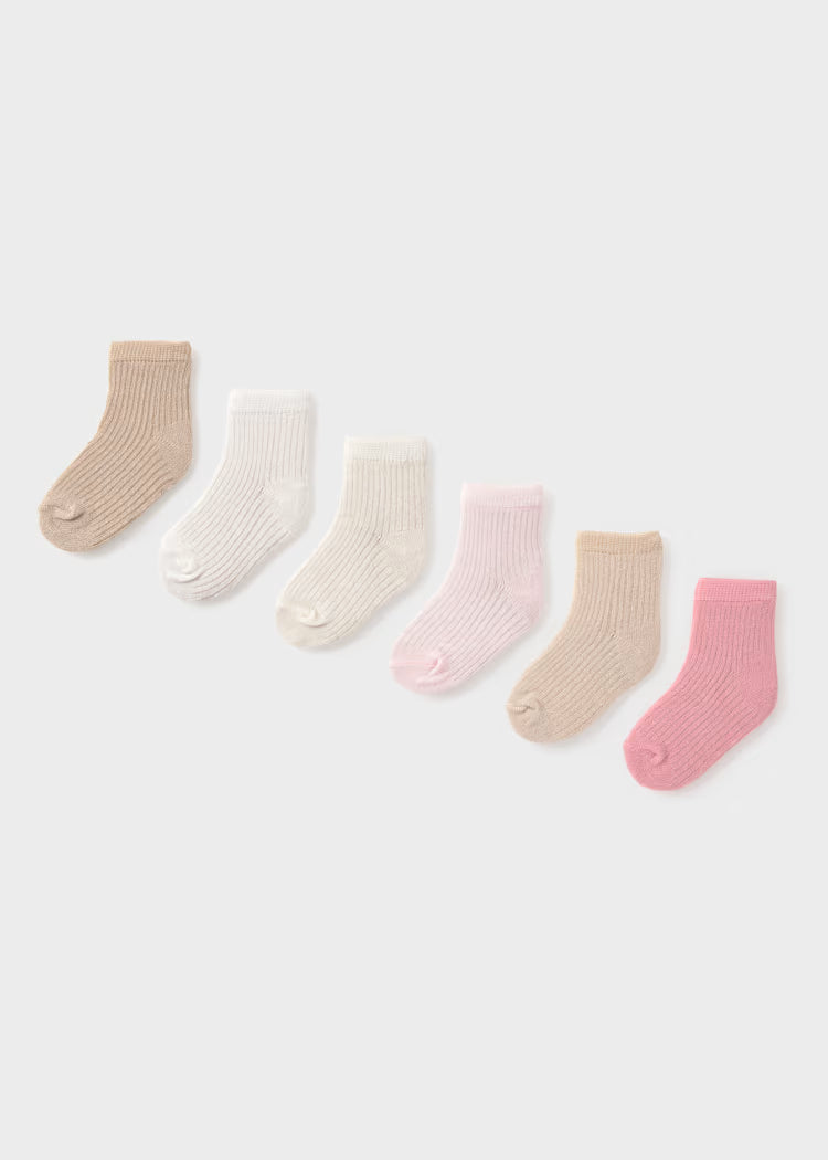 Newborn Girl 6-Pack Socks | Summer
