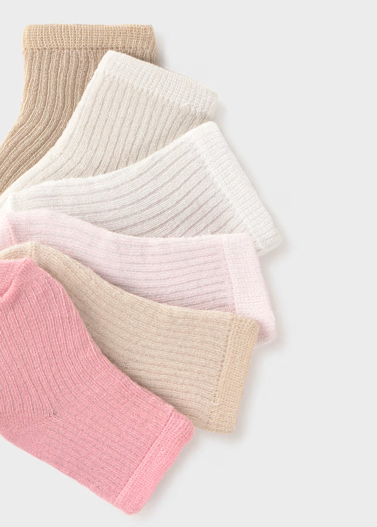 Newborn Girl 6-Pack Socks | Summer
