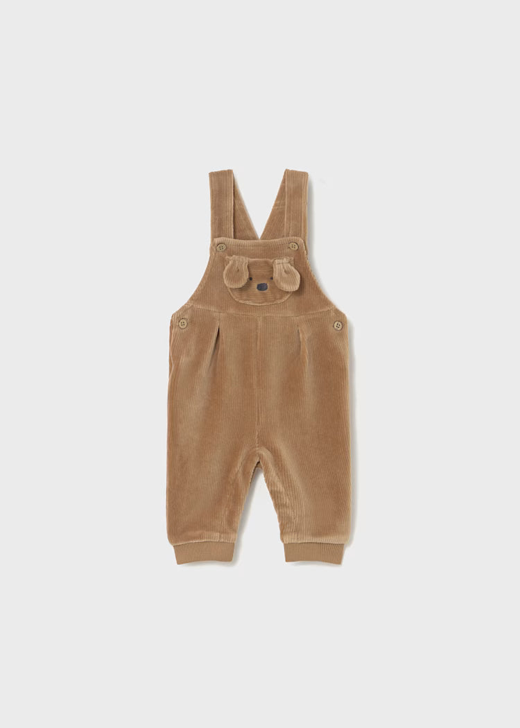 Newborn Boy Knit Overalls | Puppy