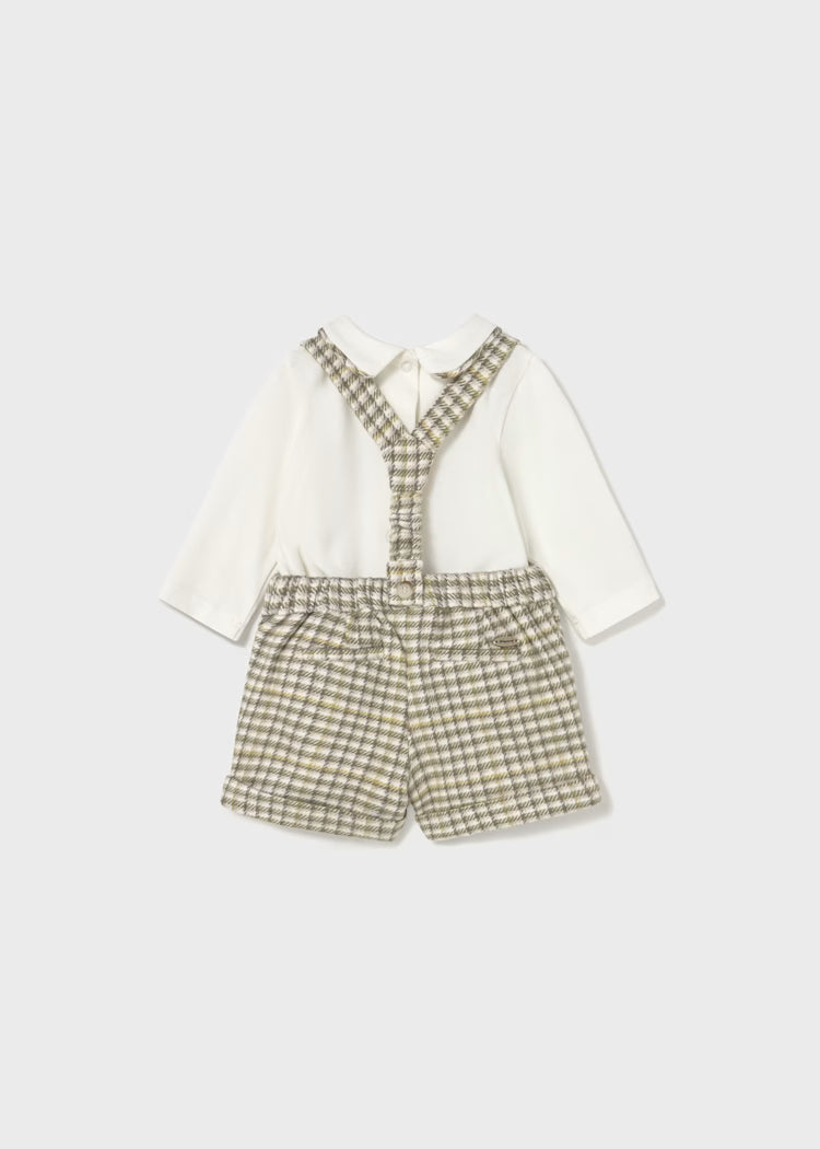 Newborn Boy Shorts and Bodysuit Set | Olive