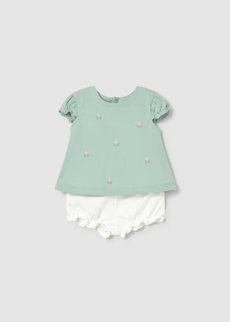 Newborn Girl 2-Piece Bloomer Set