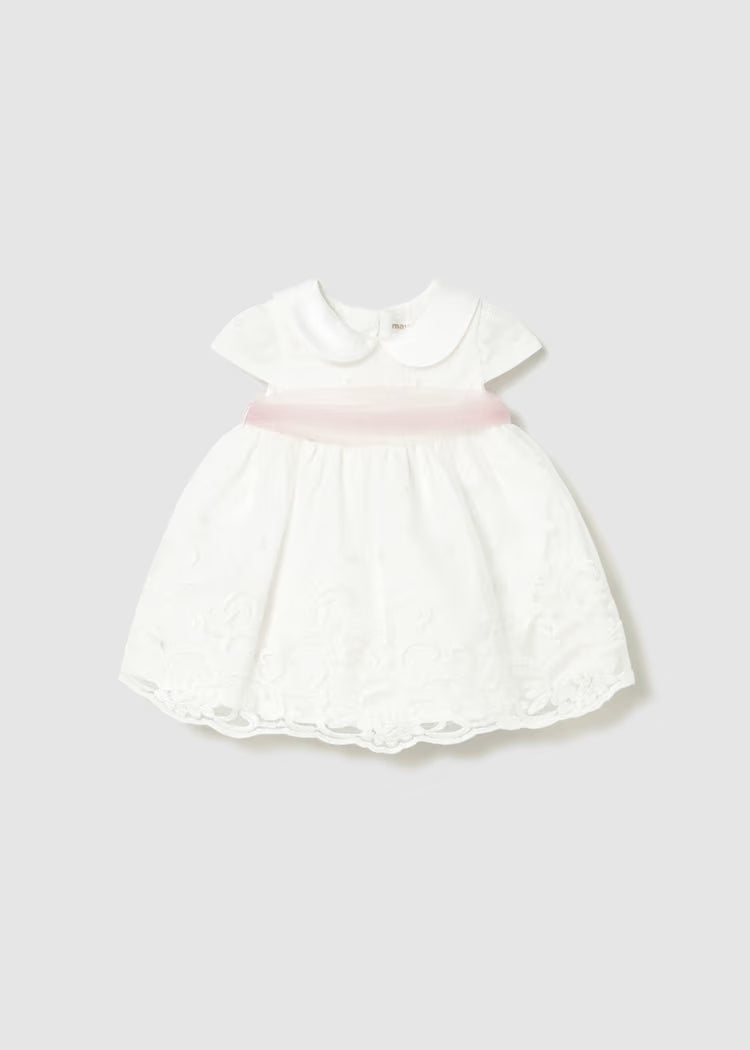 Newborn Girl Dress | White