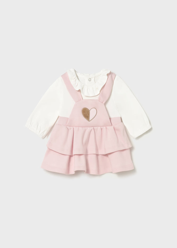 Newborn Girl Ruffle Dress | Pink