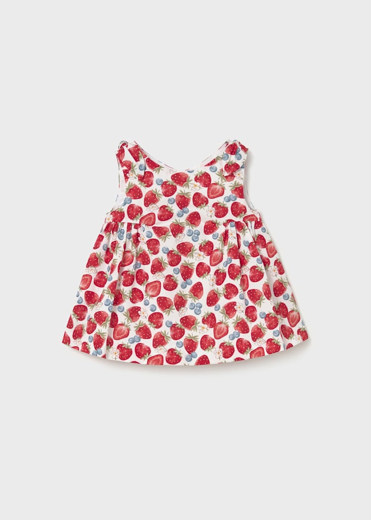 Newborn Girl Dress | Strawberries