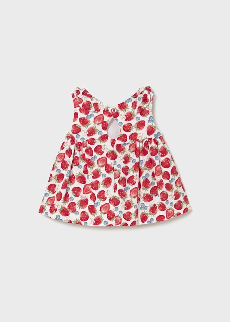Newborn Girl Dress | Strawberries