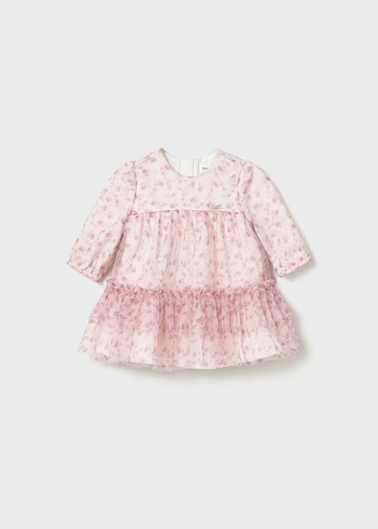 Newborn Girl Tulle Dress | Petal Pink