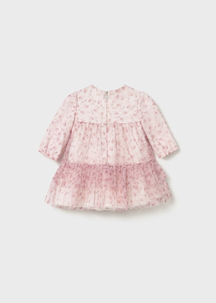 Newborn Girl Tulle Dress | Petal Pink