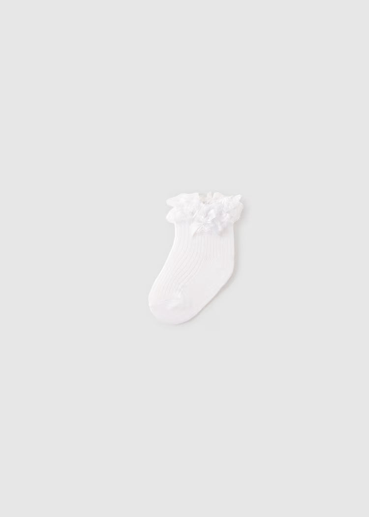 Newborn Girl Ruffled Ankle Socks