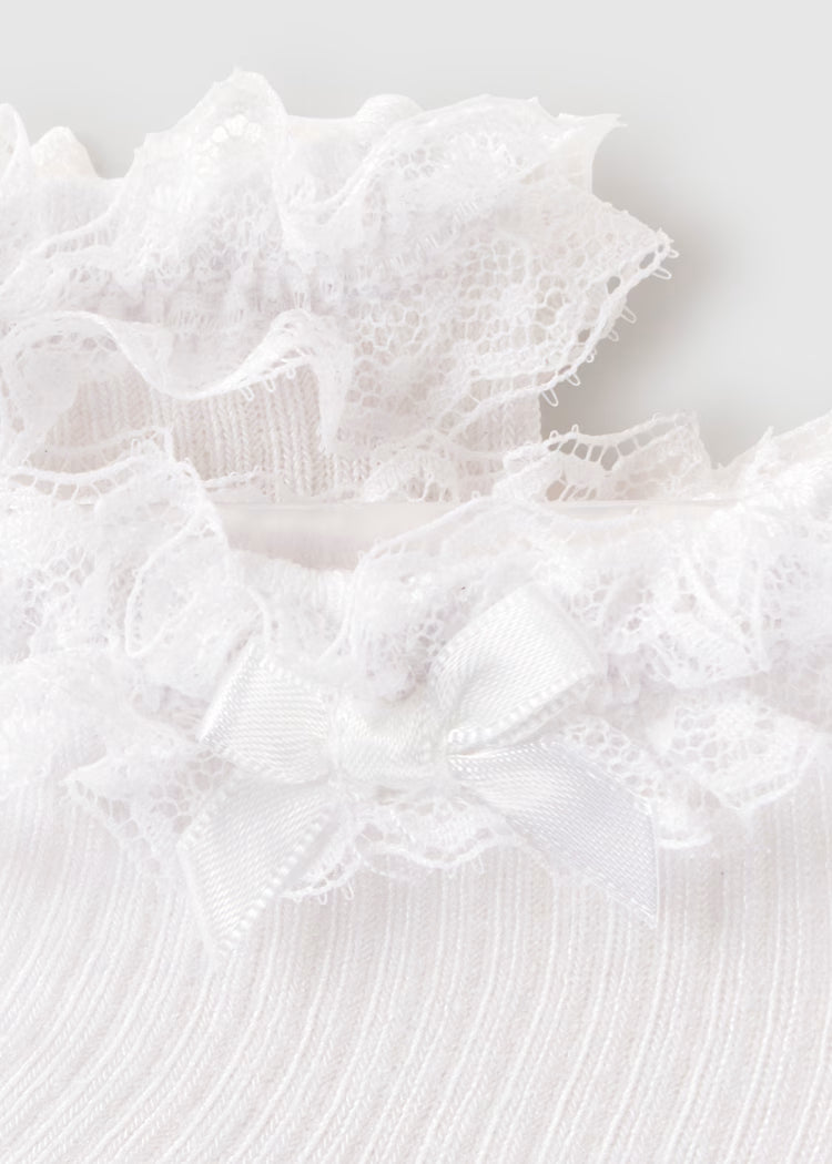 Newborn Girl Ruffled Ankle Socks