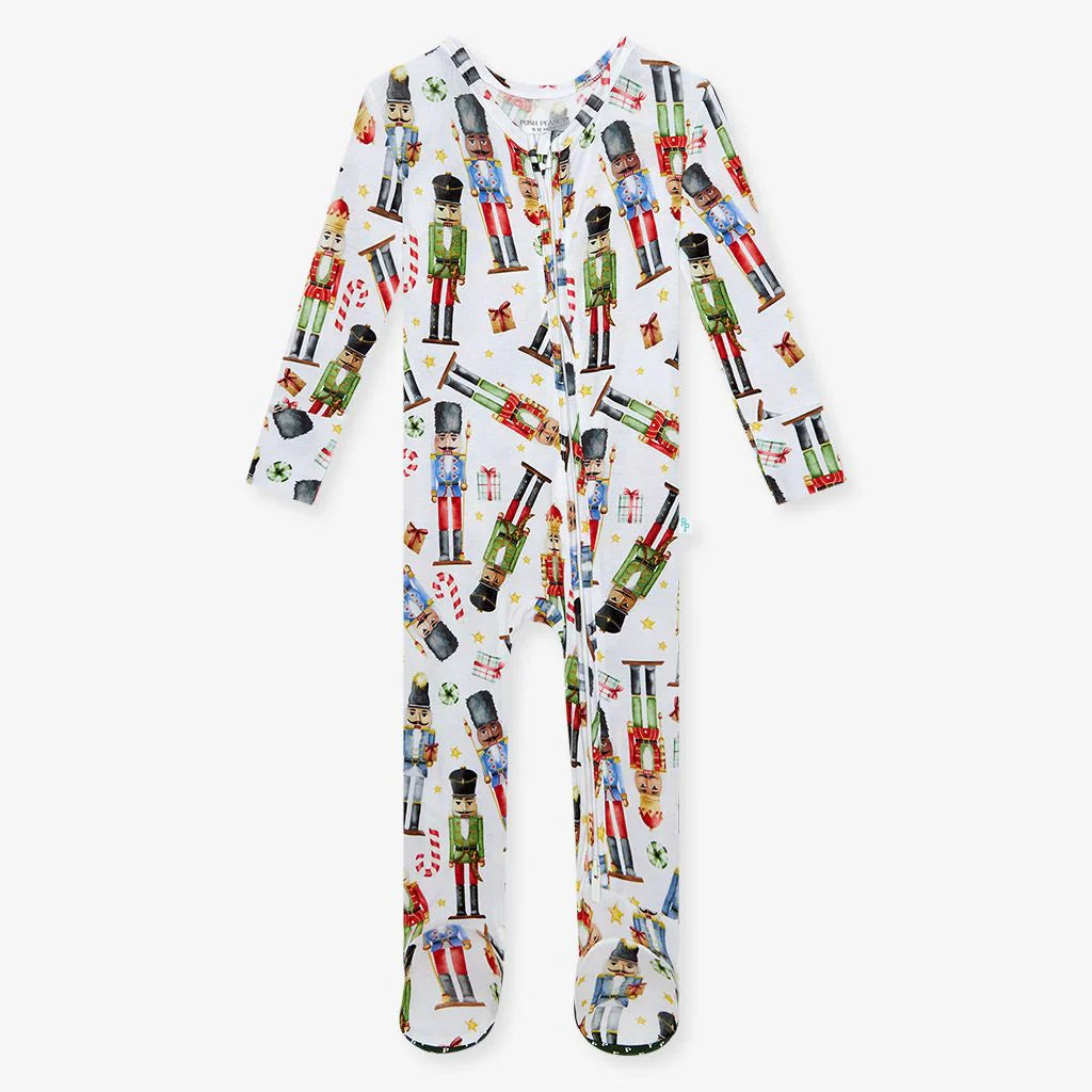 Footie Zippered One Piece  | Nutcracker