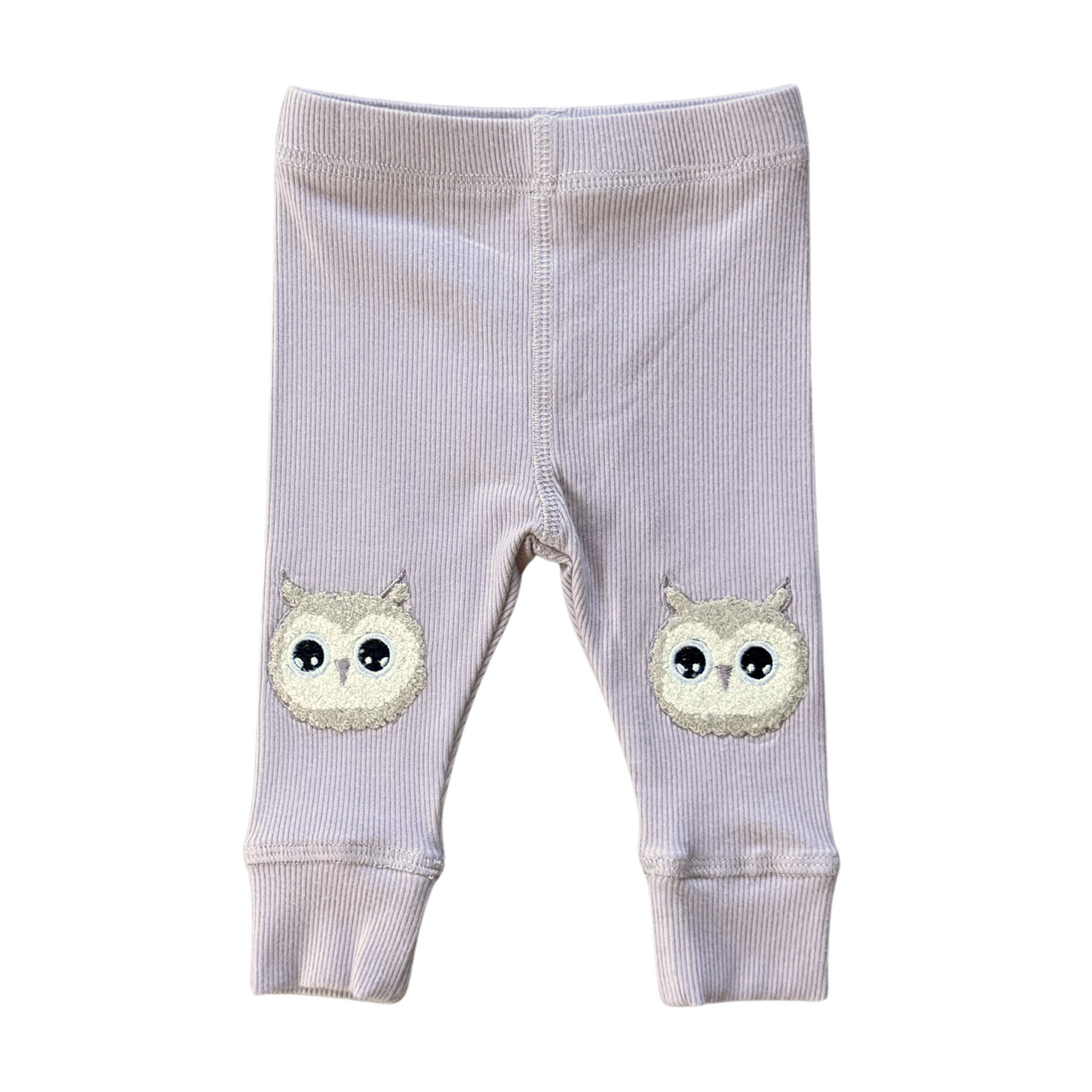 Patch Ribbed Leggings | Fox or Lavender Owls