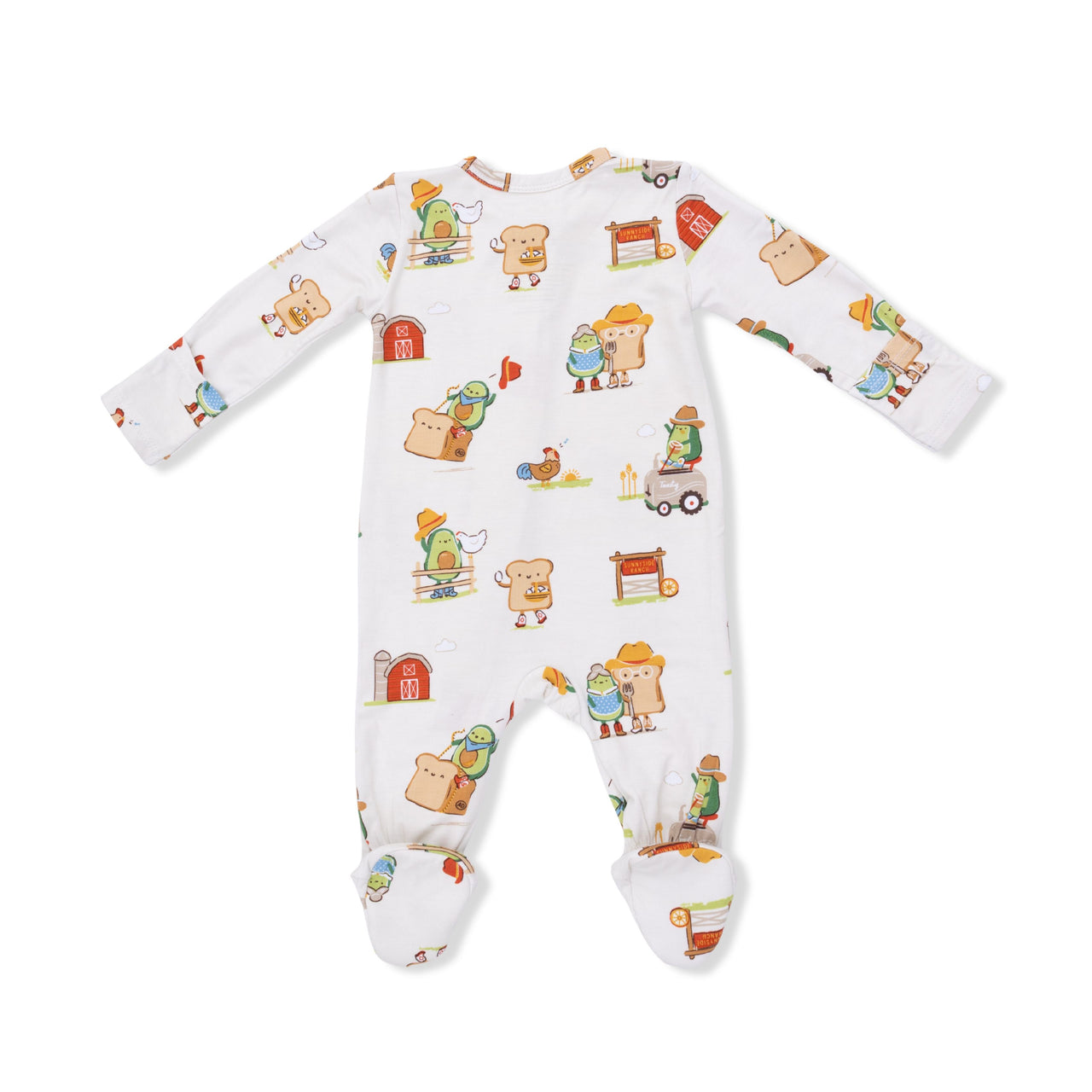 2-Way Zipper Footie | Avocado Toast