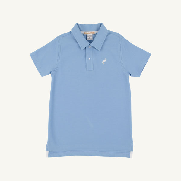 Prim & Proper Polo | Sarasota Sky with Multicolor Stork